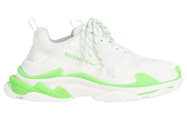 Balenciaga Triple S Fluo Green White 4