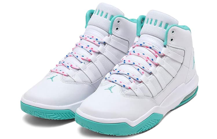 Air Jordan Max Aura 'White Teal' GS 4