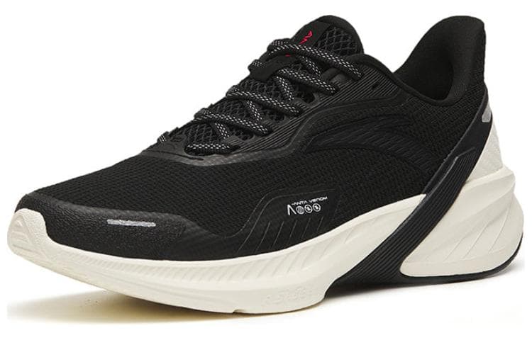 Anta DuCi4 Non slip Lightweight Low Top Running Shoes Women's Black White 3