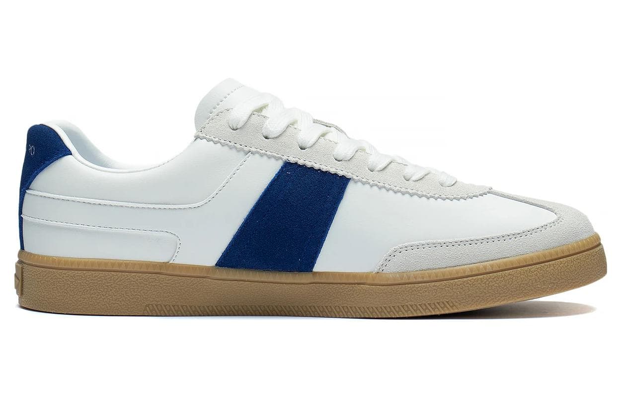 LiNing Cloud River 1.5 Anti-Slip Wear-Resistant Low-Top Skateboard Shoes White Blue 3