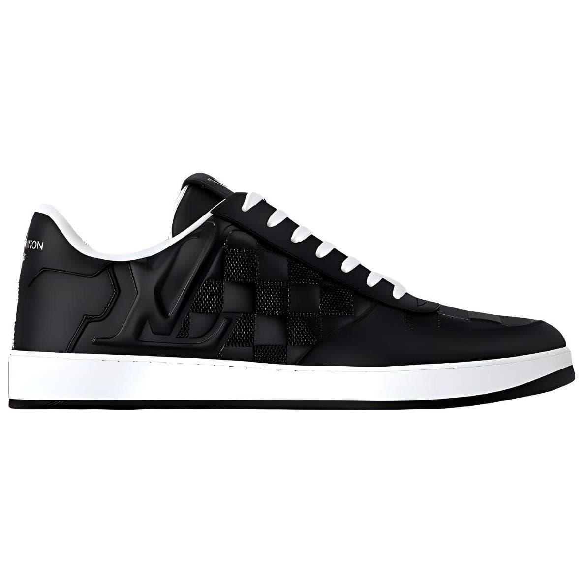 LOUIS VUITTON Rivoli Skateboard Shoes Men Low-Top Black 3