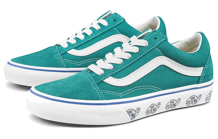 Vans Sidewall Print Old Skool Blue 4