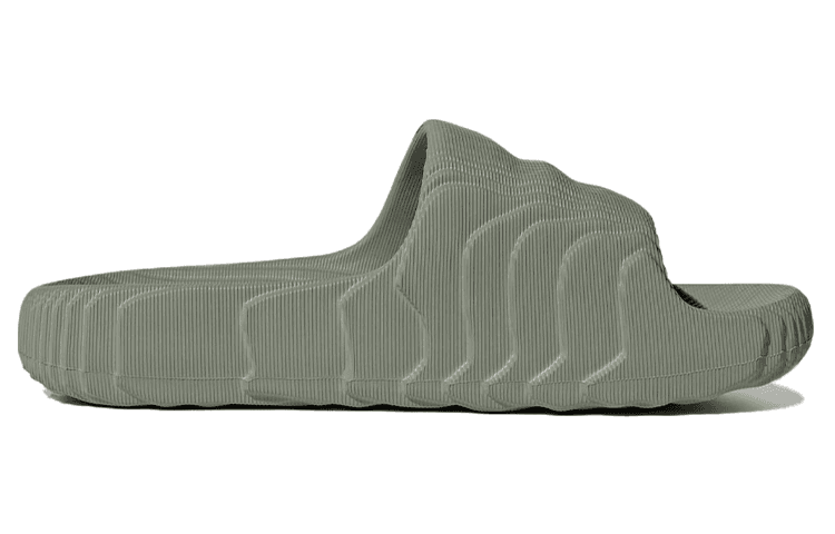 Adidas Originals Adilette 22 Slides Silver Green Women's 3