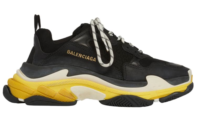 Balenciaga Triple S Sneaker 'Black Yellow' 4