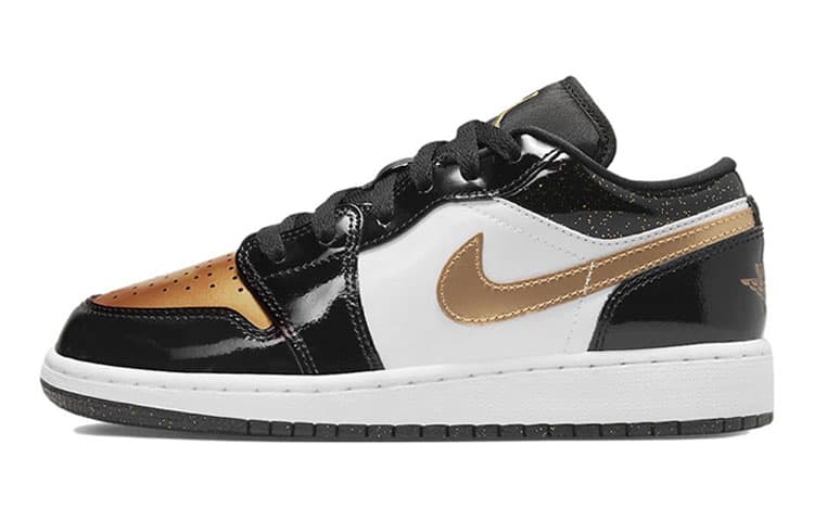 Jordan Kids Air Jordan 1 Low SE "Gold Toe" Sneakers 2