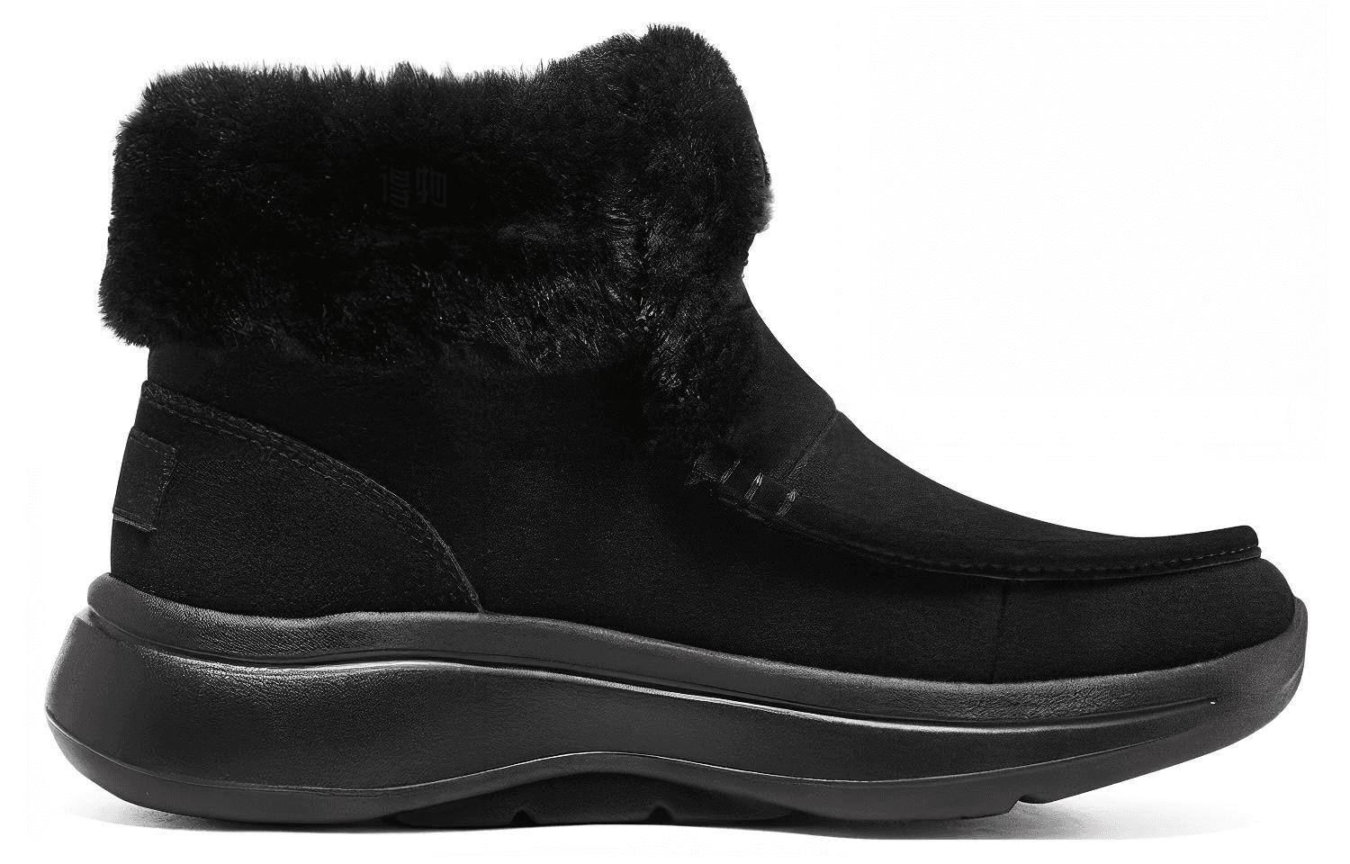 Skechers Go Walk Arch Fit Suede Ankle Snow Boots Women's Black 3
