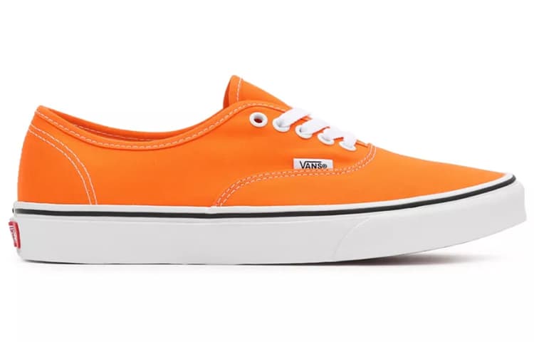 Vans Authentic Casual Fashion Skate Shoes Unisex Orange 4