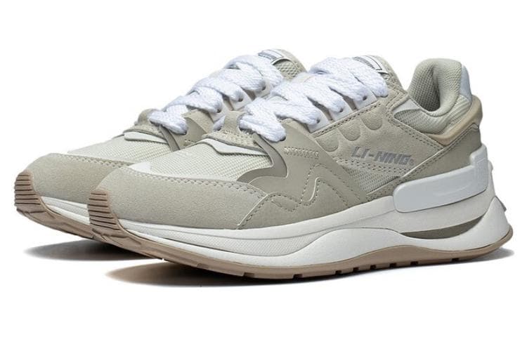 LINING 001 Innocence V2 Casual Shoes Women's Low-Top Gray White 5