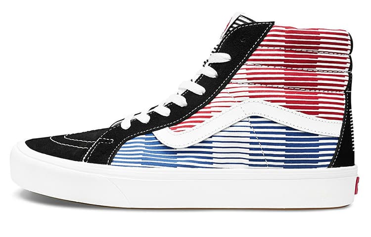 Vans Comfycush SK8 Hi Reissue 'Black Red Blue' 2