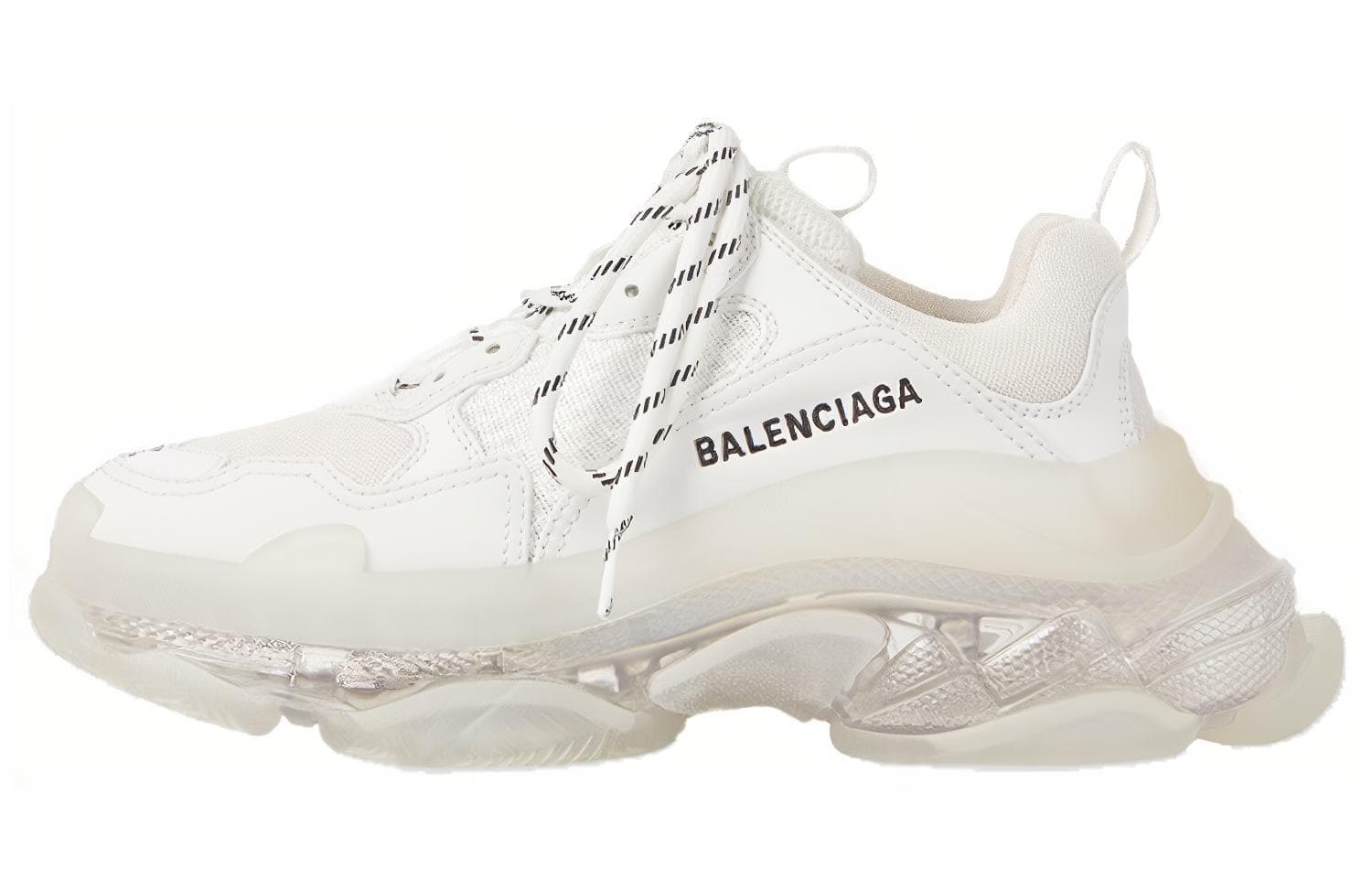 Balenciaga Triple S Clear Sole White Women's