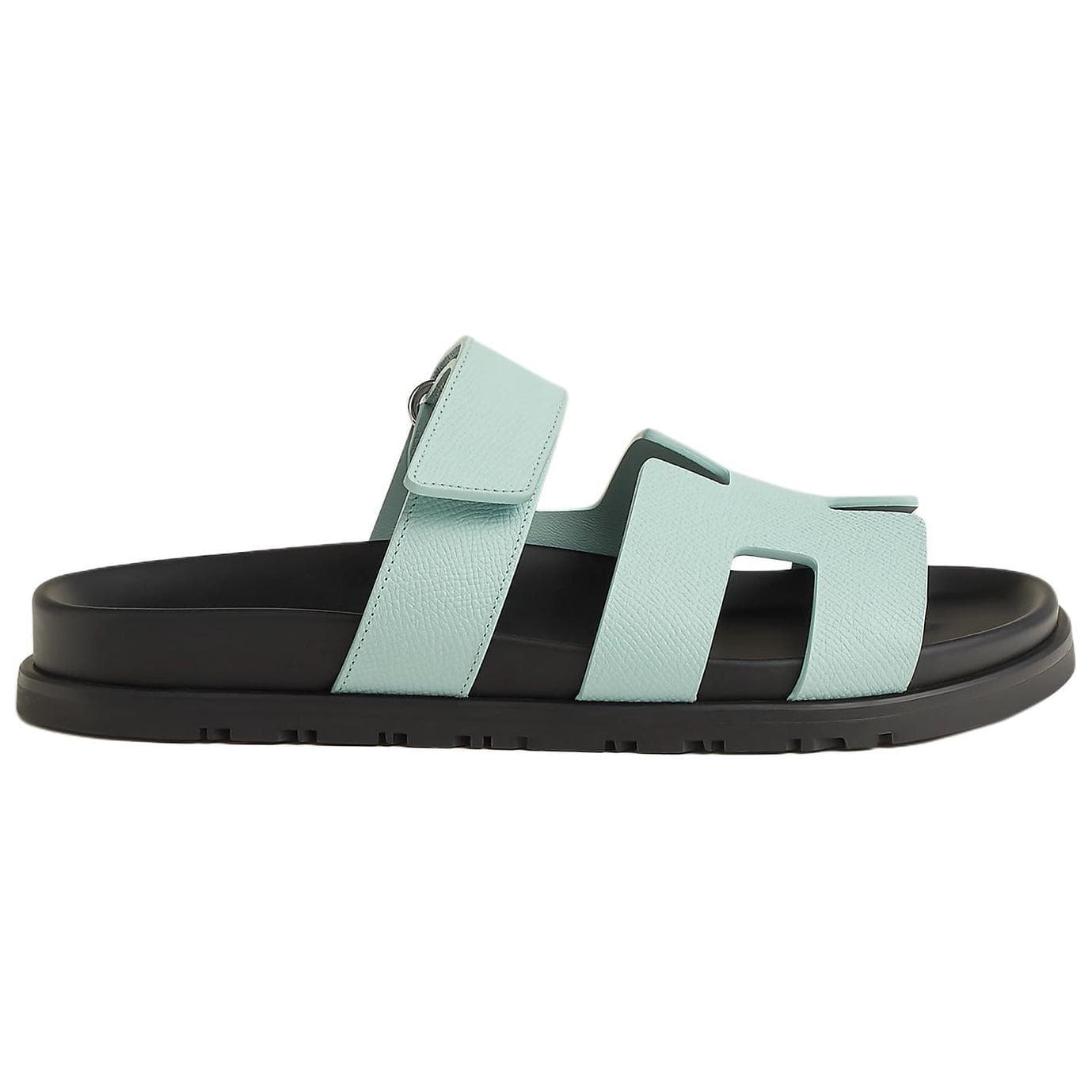 HERMES Chypre Slide Slippers Women's Blue 3