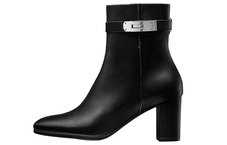 HERMES Saint Germain Ankle Boots Women's Black