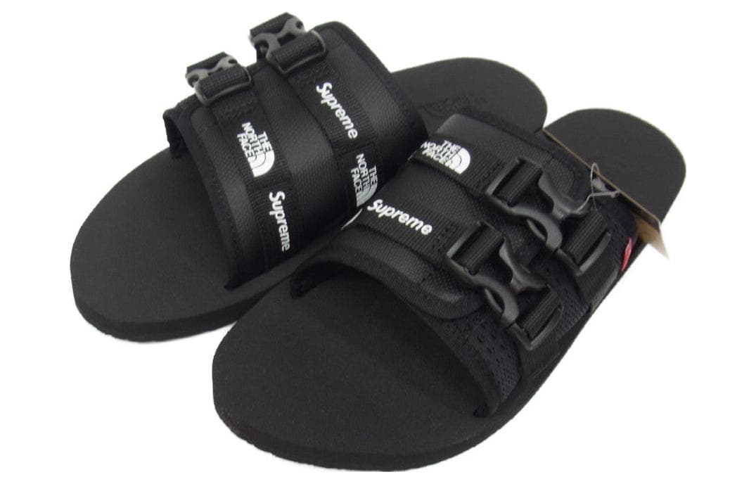 THE NORTH FACE X Supreme Trekking Sandals 'Black Red' 5