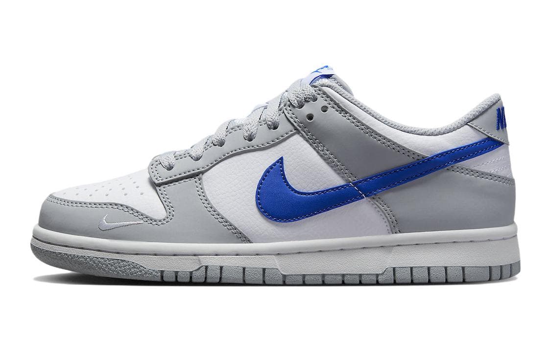 Nike Dunk Low Mini Swoosh Wolf Grey Game Royal GS 2