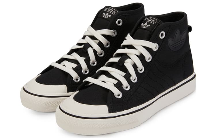 Adidas Originals Nizza Hi 'Black White' Women's 5