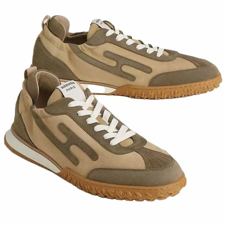 HERMES Jet Low-Top Casual Shoes Men's Umber 6