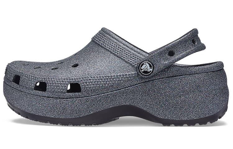Crocs Classic Platform Glitter Ii Clog 'Black' Women's 2