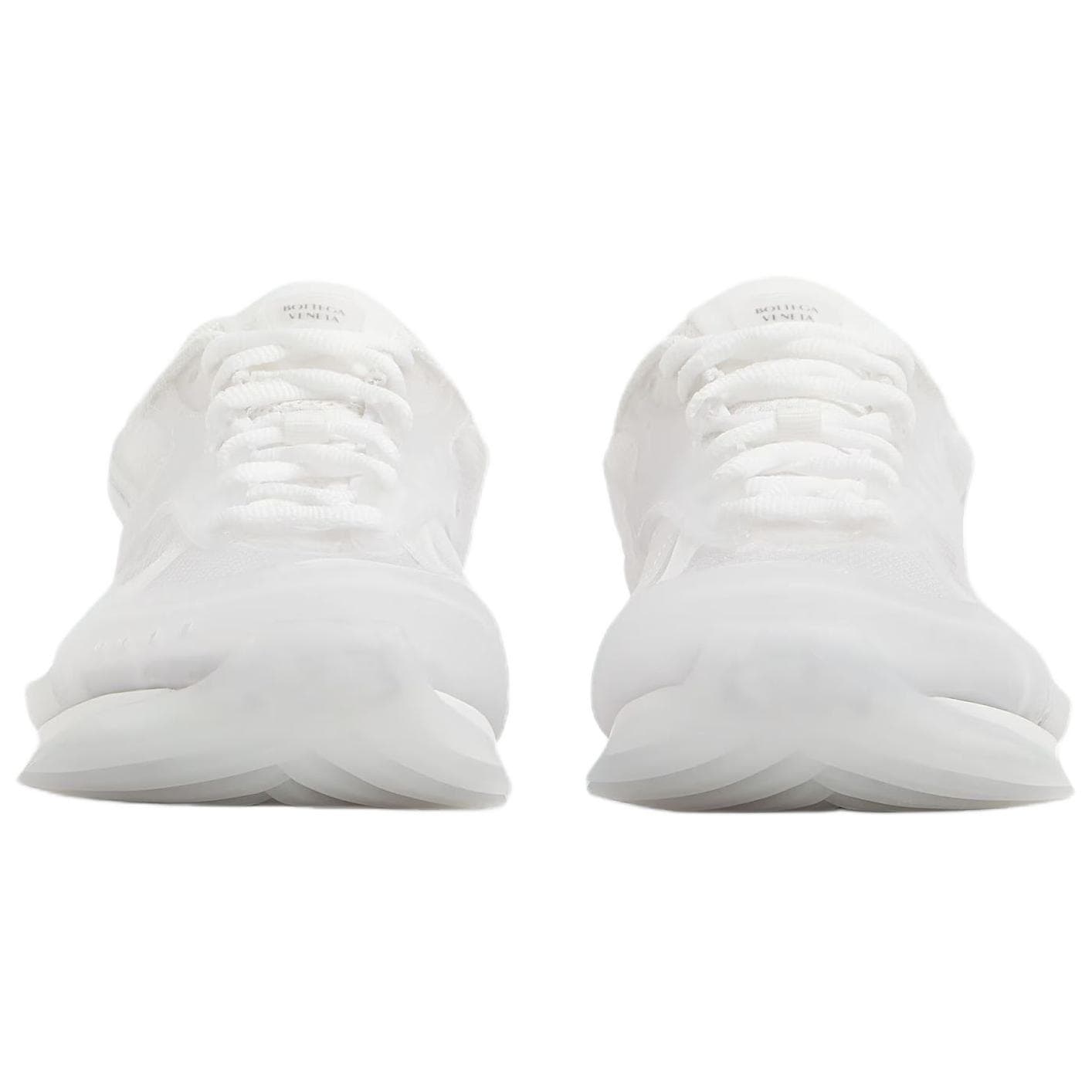 Bottega Veneta Orbit Fabric Round Toe Lace-Up Low-Top Casual Shoes Unisex White 5