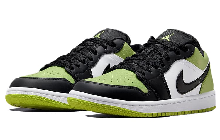 JORDAN 1 Low Snakeskin Vivid Green Women's 5