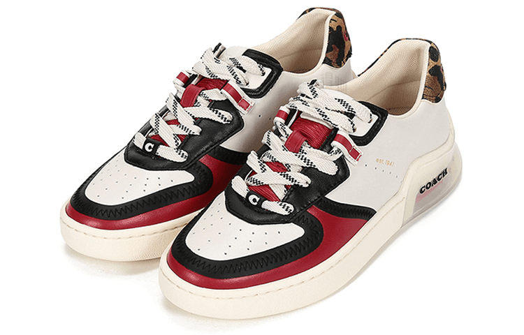 COACH CitySole Citysole Lace-Up Casual Low-Top Fashion Skate Shoes Women's Chalk White 5