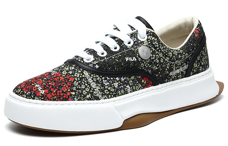 FILA Floral Sneakers Black/Green 4