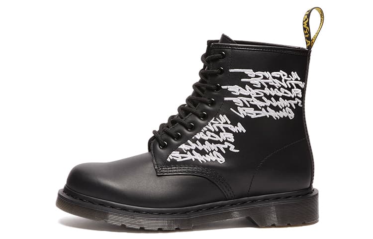 Dr.Martens 1460 Futura Laboratories Embroidered Black Leather 2