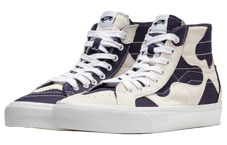 Sk8 Vans Hi Wp VR3 Lx 'Patchwork White Navy' 5
