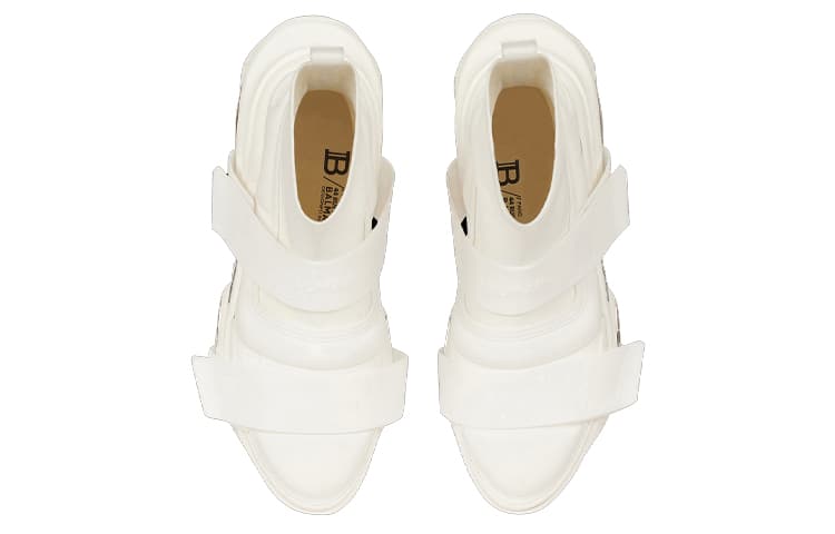 BALMAIN B-Bold Cushioning Anti-Slip And Wear-Resistant High-Top Sports Lifestyle Casual Shoes Men's White 6