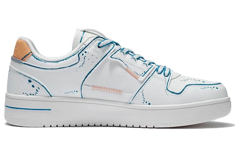 LINING Tianji Skate Shoes 'White Blue' 4
