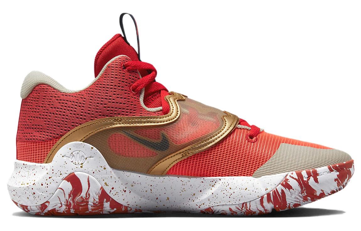 Nike Kd Trey 5 X University Red Metallic Gold 4