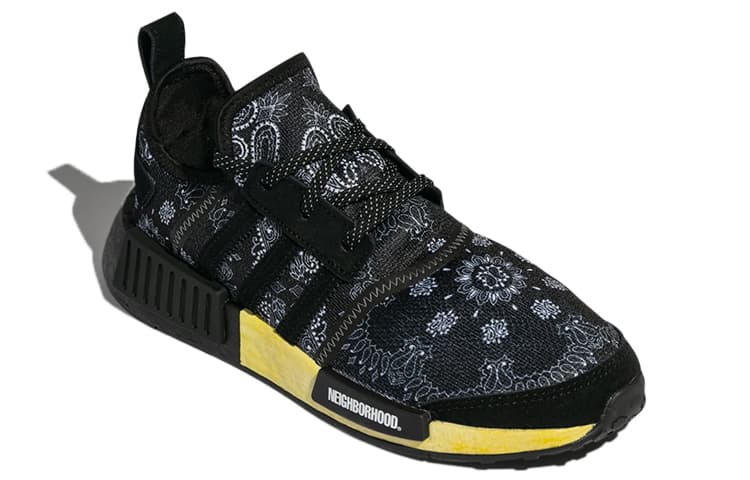 Adidas Originals Nmd R1 Neighborhood Paisley Black 5