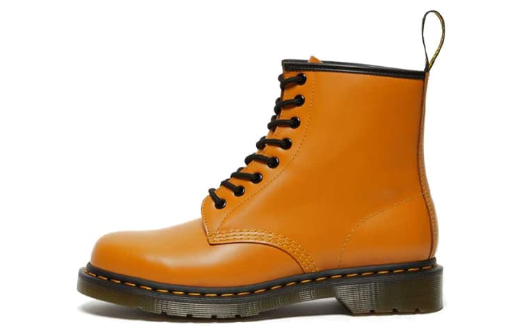Dr.Martens Dr.Martens 1460 Smooth Leather Lace Up Boots 'Orange' 2
