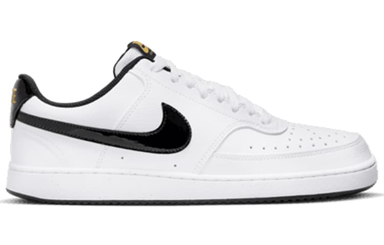 Nike Court Vision Low White Black Metallic Gold 3