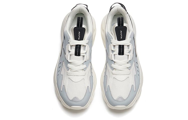 ANTA Casual Shoes Men Low-Top White Gray Black 5