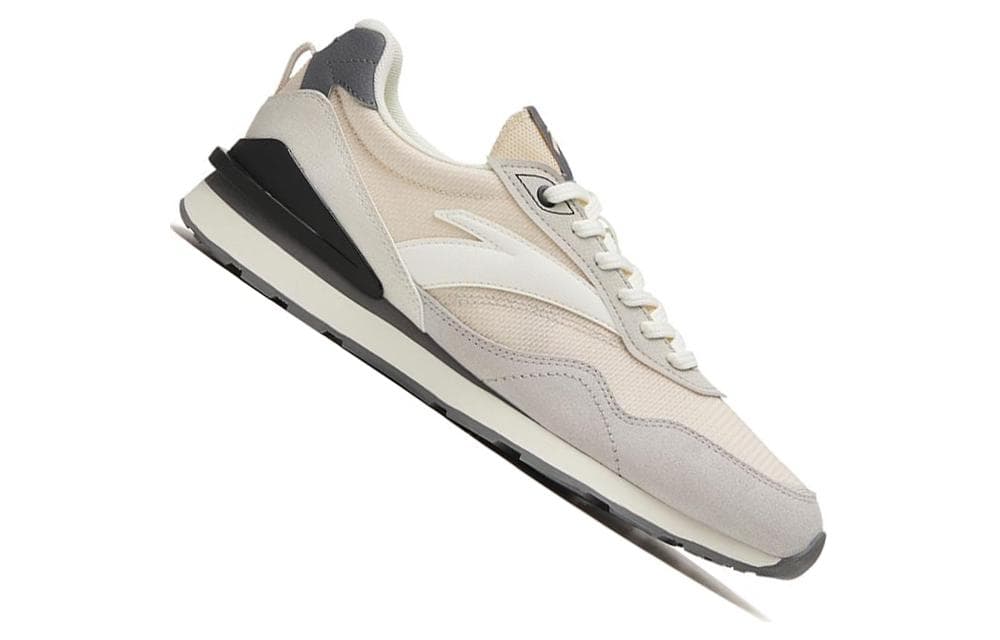 Anta Anti-Slip Wear-Resistant Low-Top Sports Casual Shoes Women's Ecru Gray 3