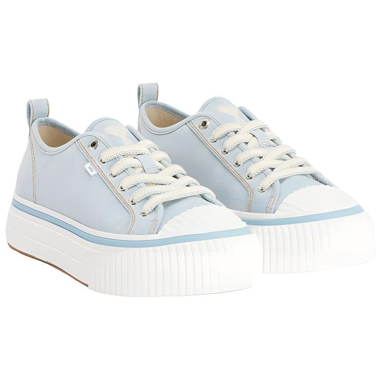 AMIPARIS Canvas Shoes Men Low-Top Light Blue 5