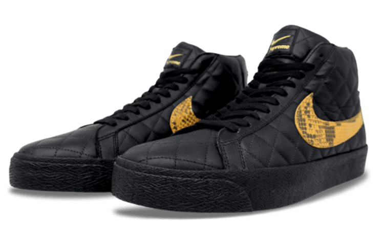 Nike Sb Blazer Mid Qs Supreme Black 5