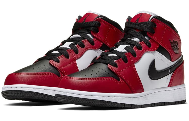 Jordan Kids Air Jordan 1 Mid "Chicago Black Toe" Sneakers 6