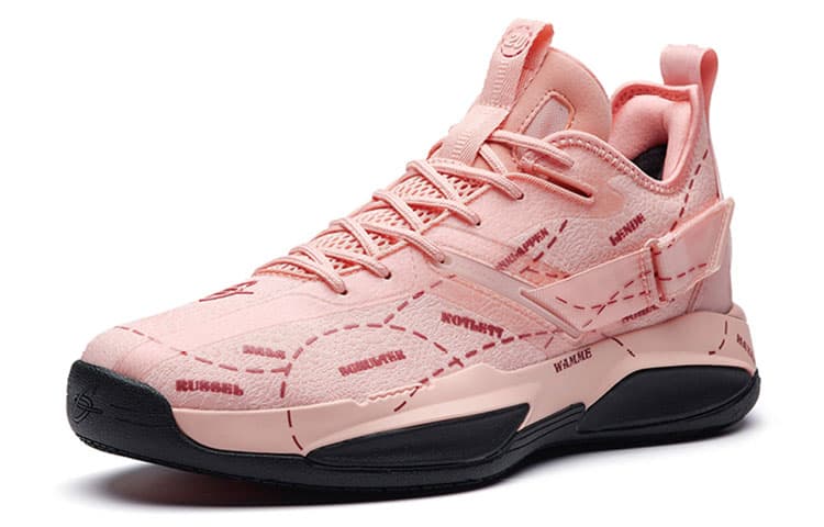 Anta GH3 Cushioned Slip-Resistant Low-Top Performance Basketball Shoes Men's Flesh Pink 4