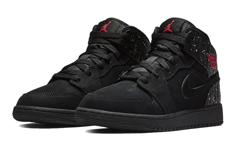 Jordan 1 Mid GS Black Rush Pink 6