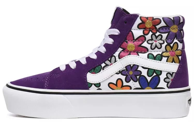 Sk8 Vans Hi Platform 2 'Glitter Daisies' Women's 2