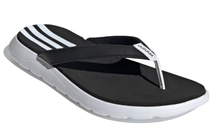 Adidas Comfort Flip Flop 'White Black' Women's 6