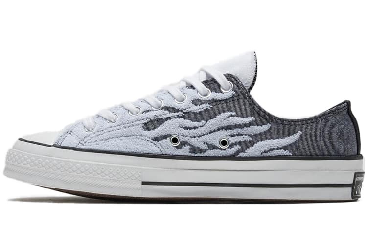 Converse Archive Flames Chuck 1970s Low Top 'Black Grey' 2