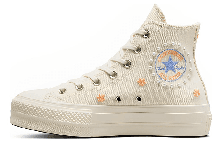 Converse Chuck Taylor All Star Lift Platform Hi Pearls Natural Ivory Women's