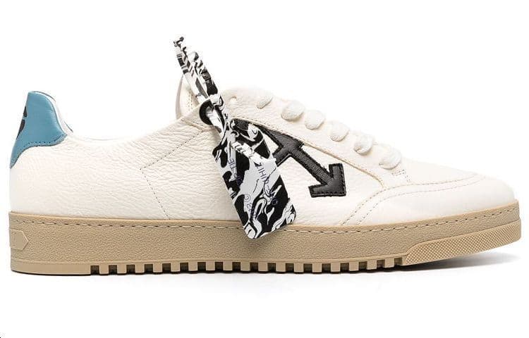 OFF WHITE Dunk Low Spliced Laces 'White Blue Tan' 3