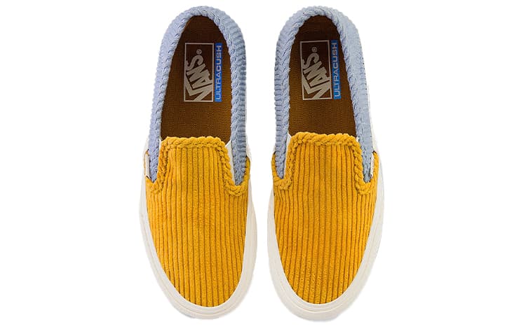 Vans Unisex Slip On Sneakers Yellow/Blue 6