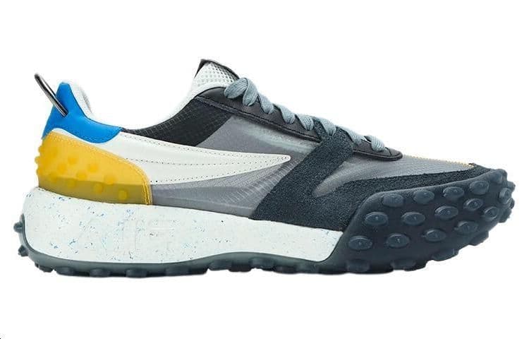 FILA Gara Running Shoes Men Low-Top Black Yellow/Blue 5