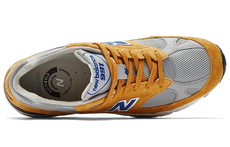 New Balance 991v Yellow/Grey 6
