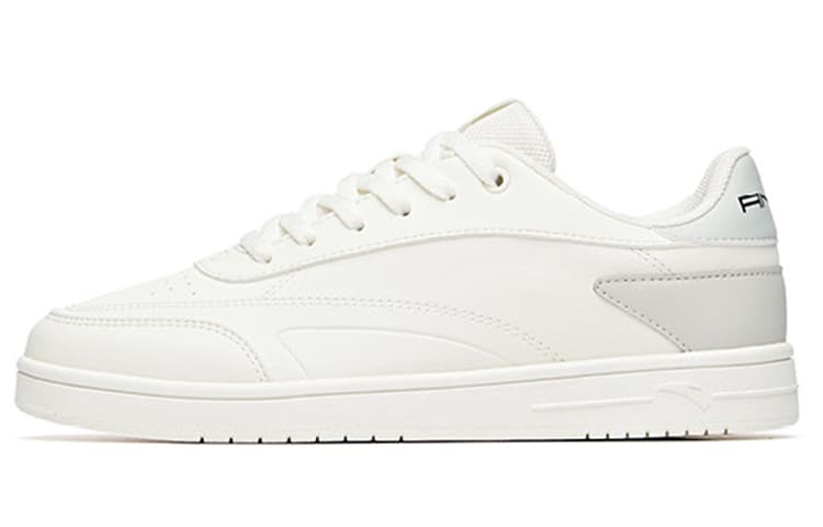 Anta Cushioned Slip-Resistant Low-Top Skateboard Shoes Women's White Gray 2