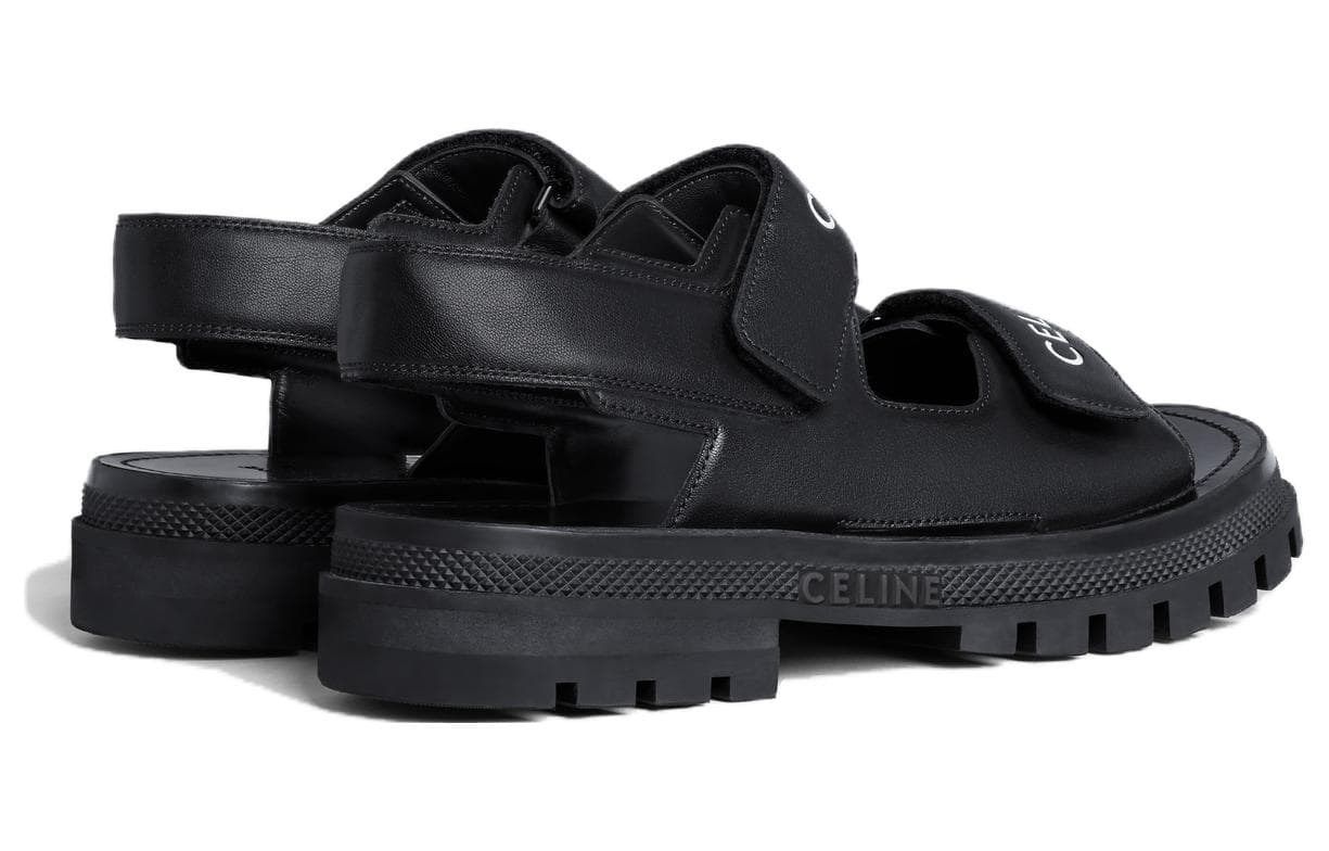 CELINE Leo Beach Sandals Women's Black 5